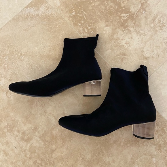 sock boot clear heel